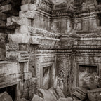 Detail of Ta Prohm, Angkor, Cambodia.