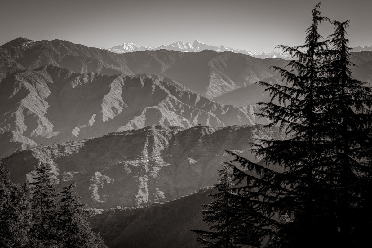 Aglar Valley as seen from the "top of the hill" in Mussoorie, India.