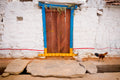 Chicken and Door, rural India.