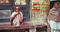 Men fascinated with the photographer. Banaras, India.