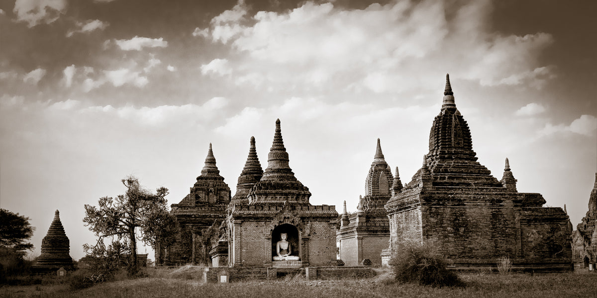 Temples in Bagan, Myanmar. (Gallery Print)