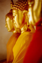 Golden Buddhas. Grand Palace, Bangkok, Thailand.