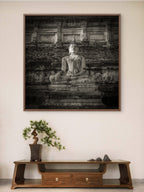 Image of large Buddha statue.  Wat Mahatat, Ayutthaya, Thailand.