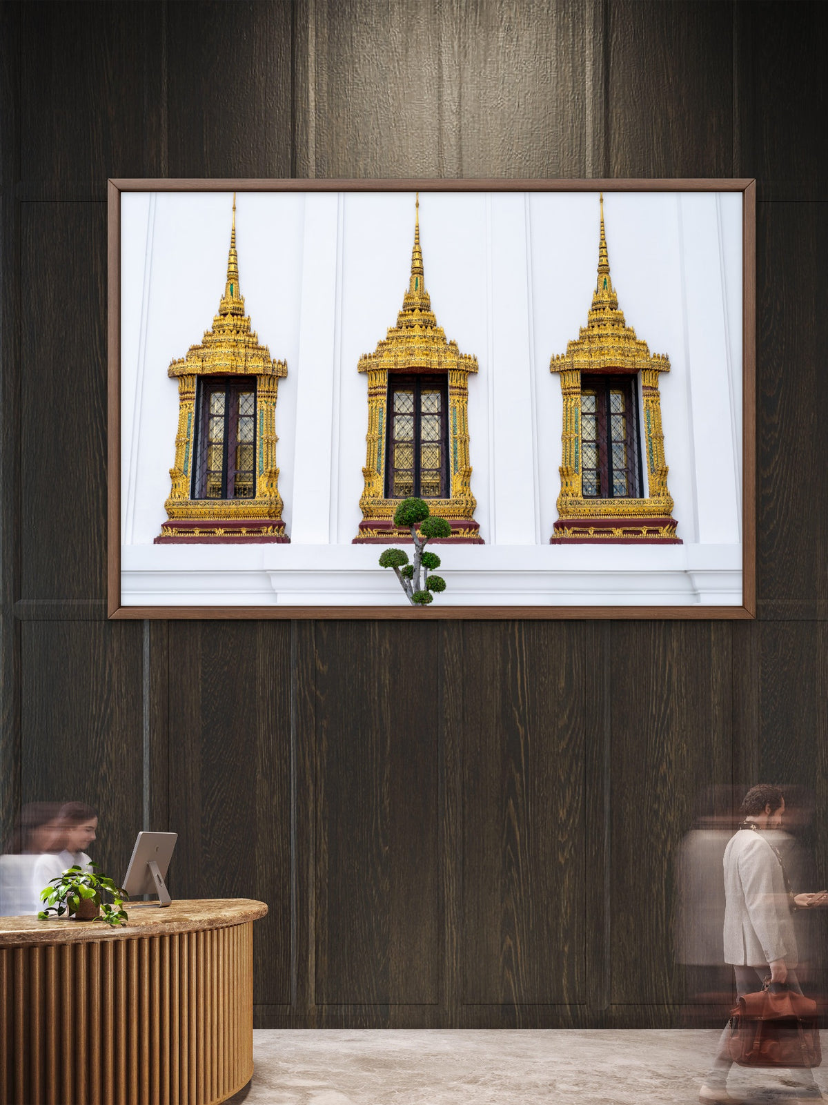 Details of windows in the Grand Palace. Bangkok, Thailand.