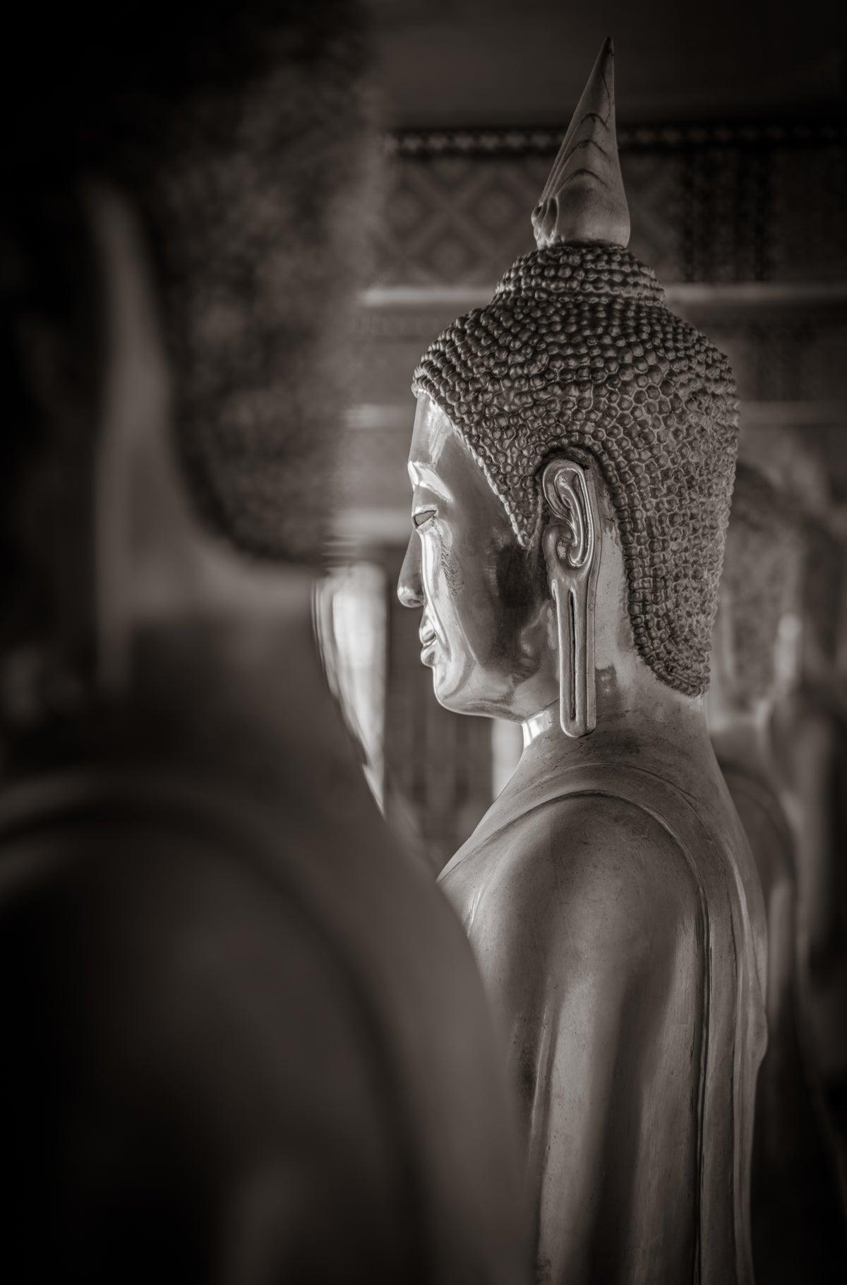 Buddha statue.  Wat Pho, Bangkok, Thailand.