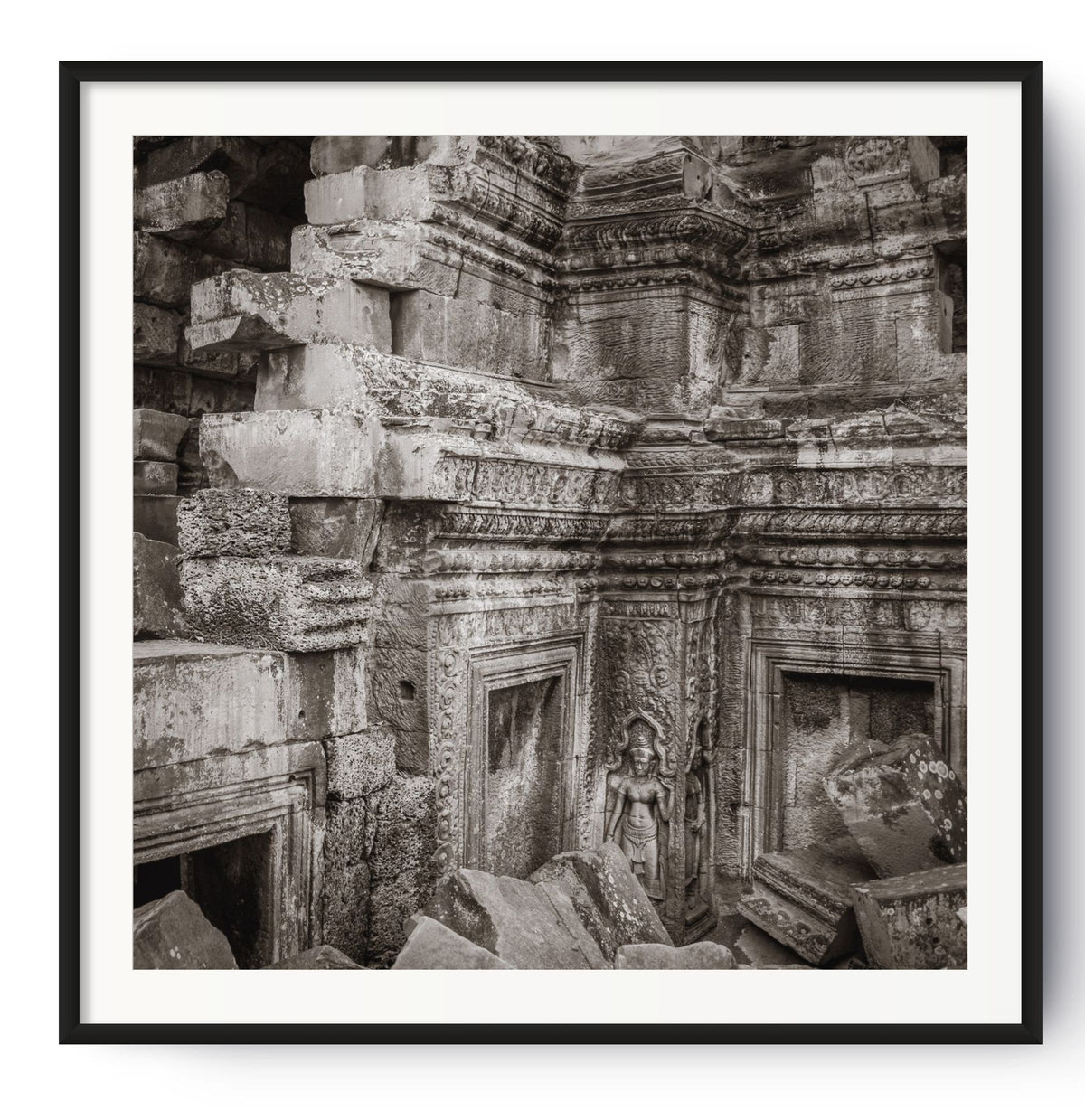 Detail of Ta Prohm, Angkor, Cambodia.