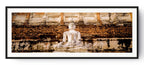 Panoramic image of large Buddha statue.  Wat Mahatat, Ayutthaya, Thailand.